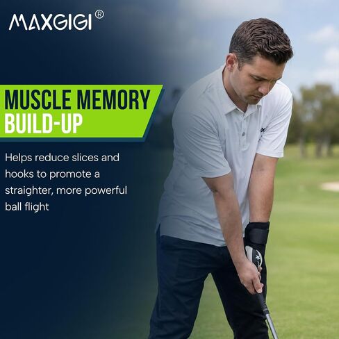 Golf Wrist Brace Golf Wrist Training Aid with Arm Band - Efficient Golf Swing Training Equipment for Injury Recovery Adjustable Wrist Trainer & Swing Training Aid for Left/Right Handed in Kuwait