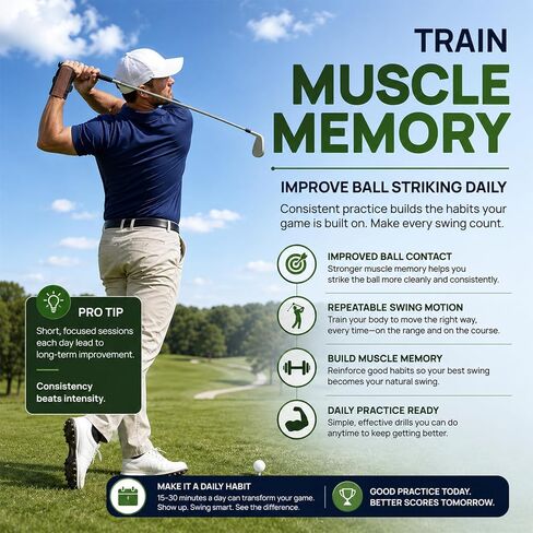 Golf Swing Training Aid, Adjustable Wrist Trainer Brace with Wider Splint Design & Soft Padding, Correct Wrist Angle Swing Posture & Develop Muscle Memory for Left & Right Handed in Kuwait