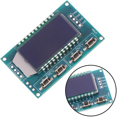 لوحدة مولد إشارة pwm مع شاشة LCD، 1 هرتز - 150 كيلو هرتز للتردد و0-100% دورة عمل قابلة للتعديل مربعة الشكل مستطيلة الشكل لمولد النبض لسائق محرك MCU للاتصالات التسلسلية ttl in Kuwait