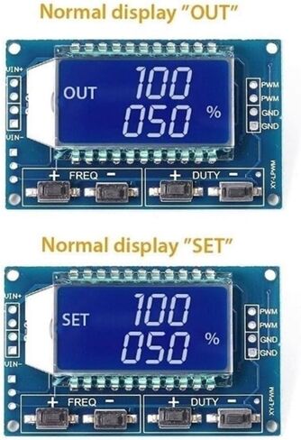 لوحدة مولد إشارة pwm مع شاشة LCD، 1 هرتز - 150 كيلو هرتز للتردد و0-100% دورة عمل قابلة للتعديل مربعة الشكل مستطيلة الشكل لمولد النبض لسائق محرك MCU للاتصالات التسلسلية ttl in Kuwait