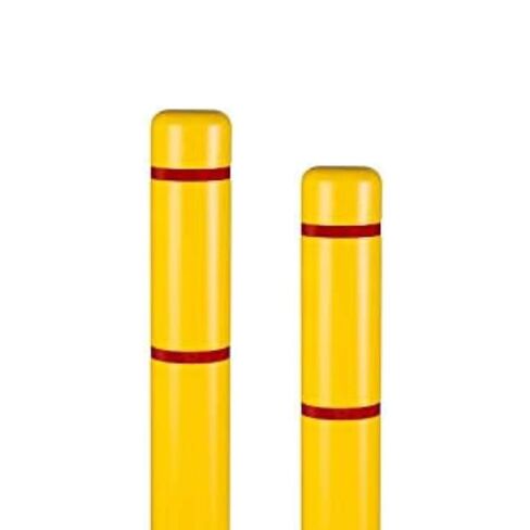 Innoplast BollardGard 4" x 52" غطاء حاجز مكون من قطعتين (شريط أحمر أصفر) in Kuwait