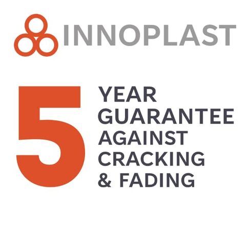 Innoplast BollardGard 4" x 52" غطاء حاجز مكون من قطعتين (شريط أحمر أصفر) in Kuwait