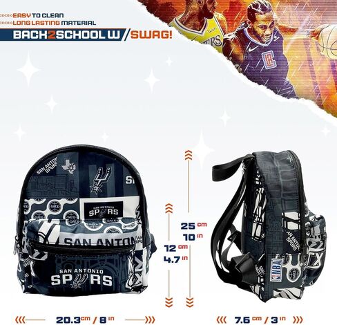 Pro Specialties Group San Antonio Spurs Mini Backpack adult bag, perfect for women. Ideal small backpack Waterproof, and trendy in Kuwait