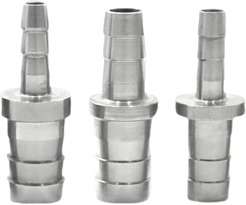 304 Stainless Steel Variable Diameter Pagoda Straight Joint Hose Butt Fittings 4/6/8/10/12/14/16/20mm 1Pcs(20mm-38mm) in Kuwait