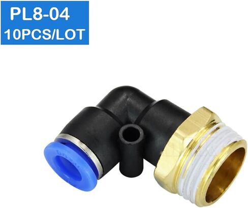 PL8-04 10 قطع 8 ملم دفع بلمسة واحدة موصل 1/2 بوصة تركيبات هوائية سريعة in Kuwait