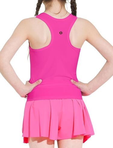 Girls Tank Tops Size 10-12 Sleeveless Crew Neck Racerback Crop Tops for Girls Kids Athletic Tank Top for Dance Yoga Gym Sparkle Blue in Saudi Arabia