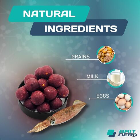 Soluble 30 pcs, 16mm, Natural Premium Soluble Boilies | Carp Fishing Bait | Hair Rig, Chod Rig in Saudi Arabia