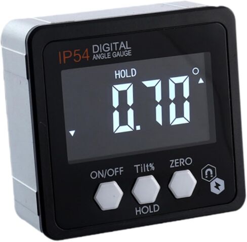 Digital Inclinometer, 4x90° Waterproof Electronic Level, Aluminum Alloy Angle Gauge Meter for Building 5.6 cm (2.2 in) in Kuwait