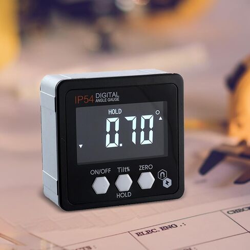 Digital Inclinometer, 4x90° Waterproof Electronic Level, Aluminum Alloy Angle Gauge Meter for Building 5.6 cm (2.2 in) in Kuwait