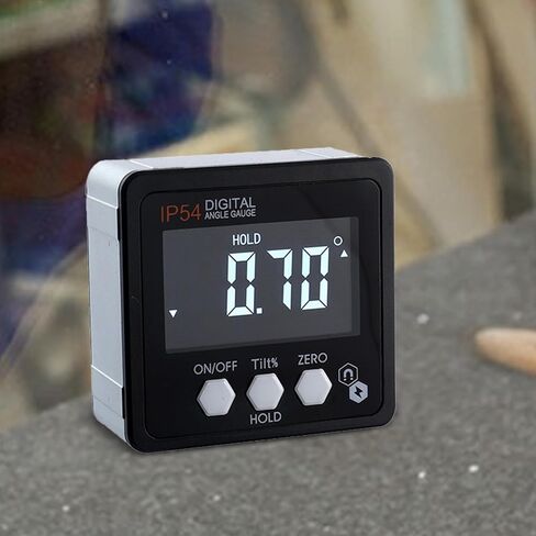 Digital Inclinometer, 4x90° Waterproof Electronic Level, Aluminum Alloy Angle Gauge Meter for Building 5.6 cm (2.2 in) in Kuwait