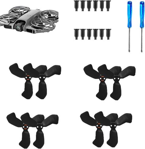 8PCS Propellers for DJI Neo 2, Quick Release Low Noise Blades, Durable Spare Parts for DJI Neo 2 Drone Accessories in Kuwait