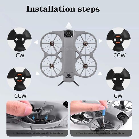 8PCS Propellers for DJI Neo 2, Quick Release Low Noise Blades, Durable Spare Parts for DJI Neo 2 Drone Accessories in Kuwait