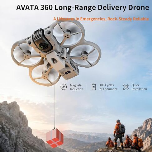نظام Airdrop لملحقات DJI Avata 360، جهاز تحرير الطائرة بدون طيار، قاذف الحمولة، قطارة هوائية لحفلات الزفاف، جهاز توصيل طعم السمك، قطارة النقل المتوافقة مع DJI Avata360 Fly More Combo in Kuwait
