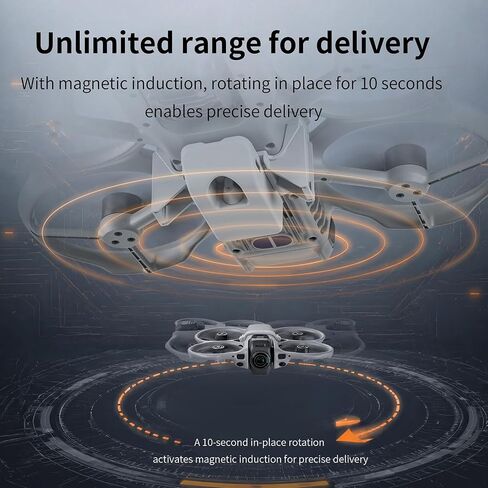 نظام Airdrop لملحقات DJI Avata 360، جهاز تحرير الطائرة بدون طيار، قاذف الحمولة، قطارة هوائية لحفلات الزفاف، جهاز توصيل طعم السمك، قطارة النقل المتوافقة مع DJI Avata360 Fly More Combo in Kuwait