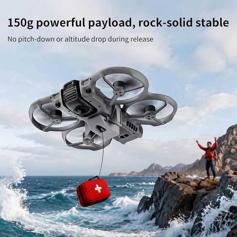 نظام Airdrop لملحقات DJI Avata 360، جهاز تحرير الطائرة بدون طيار، قاذف الحمولة، قطارة هوائية لحفلات الزفاف، جهاز توصيل طعم السمك، قطارة النقل المتوافقة مع DJI Avata360 Fly More Combo in Kuwait