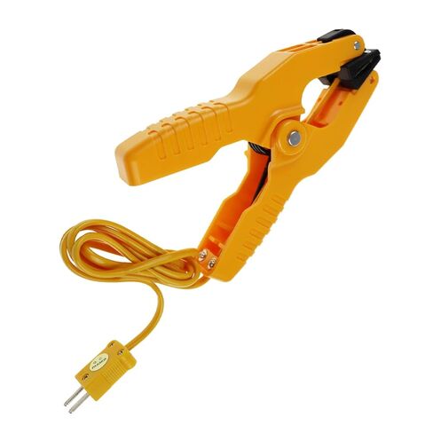 K-Type Temp Clamp Probe Thermocouple Temperature Clamp Sensor -40°F to 392°F with 32.7-inch Long Cable for High Precision Industrial HVAC Applications | High-Accuracy in Kuwait