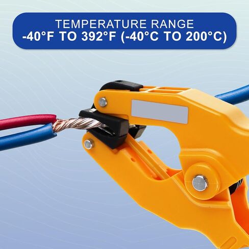 K-Type Temp Clamp Probe Thermocouple Temperature Clamp Sensor -40°F to 392°F with 32.7-inch Long Cable for High Precision Industrial HVAC Applications | High-Accuracy in Kuwait
