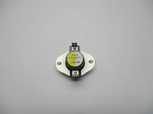 L200-40F L-Series Snap-Action SPST منظم حرارة للتحكم في الحد | 200 درجة فهرنهايت مفتوح، 160 درجة فهرنهايت مغلق | حماية من درجات الحرارة العالية لأنظمة التدفئة والتهوية وتكييف الهواء والمجففات والأفران والأجهزة in Kuwait