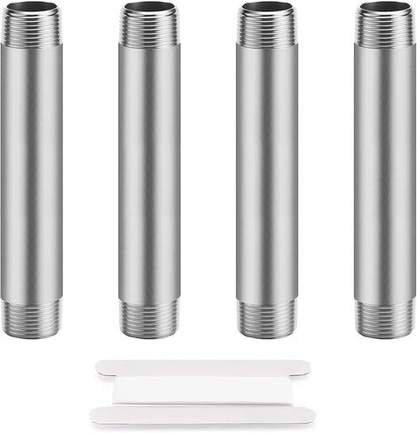 3/4"x2" 304 Stainless Steel Pipe, 3/4" NPTx 3/4" NPT Male Threaded Nipple, SCH40 Heavy Duty Pre-Cut Steel Pipe for Plumbing Gas, Hydraulic, and Industrial Applications(2", 2 Piece) in Kuwait