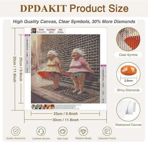DPDAKIT Diamond Art Kits for Adults, Sea Turtle Diamond Painting Kits for Beginner, 5D DIY Round Full Gem Art Crafts for Home Wall Decor Gift, 12x12inch in Saudi Arabia