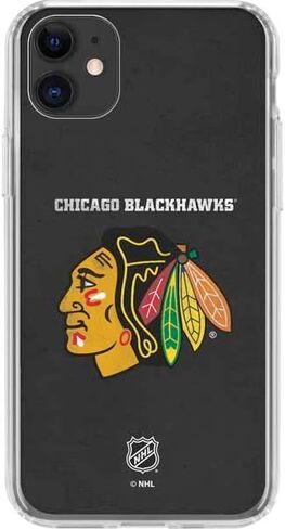 حافظة هاتف Skinit الشفافة متوافقة مع iPhone 11 - تصميم مرخص رسميًا من NHL Chicago Blackhawks in Kuwait