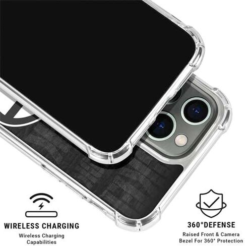Skinit Clear Phone Case Compatible with iPhone 15 Pro - Officially Licensed NFL Green Bay Packers Black & White Design in Kuwait