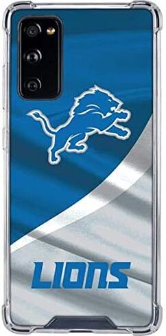 حافظة هاتف Skinit الشفافة متوافقة مع هاتف Galaxy S20 FE - تصميم مرخص رسميًا من NFL Detroit Lions in Kuwait
