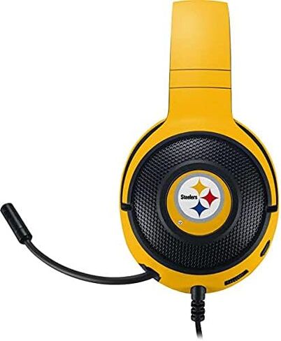Skinit Decal Skin Compatible with Razer Kraken X Gaming Headset - Officially Licensed NFL Pittsburgh Steelers Large Logo Design in Kuwait