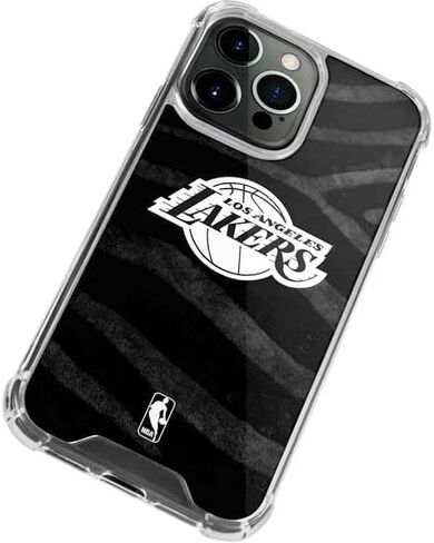 حافظة هاتف Skinit الشفافة متوافقة مع iPhone 15 Pro Max - تصميم طباعة حيوانات سوداء مرخص رسميًا من NBA Los Angeles Lakers in Kuwait