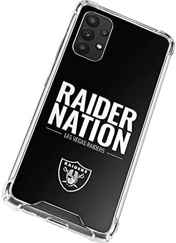 Skinit Clear Phone Case Compatible with Galaxy A32 5G - Officially Licensed NFL Las Vegas Raiders Team Motto Design in Kuwait