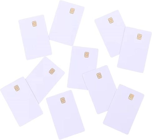 10 قطع من بطاقات رقاقة IC القابلة للتخصيص ذات الأسطح البيضاء، بطاقة شريطية لتحديد الهوية الآمنة وبطاقة التحكم في الوصول للدفع in Kuwait