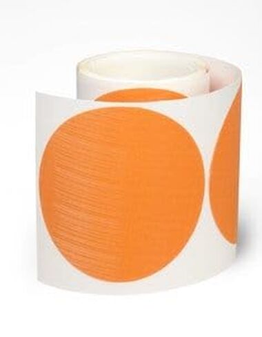3M TRIZACT PSA Film DISC ROLL 268XA، A5 3MIL، برتقالي، 1-1/4 بوصة X NH، DIE 125C، 1000 D in Kuwait