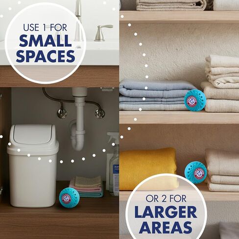 Arm & Hammer OdorBusterz® Odor Eliminator Balls, Sea Breeze, 3 Count – Baking Soda Odor Control for Closets, Drawers, Hampers & Small Spaces in Kuwait