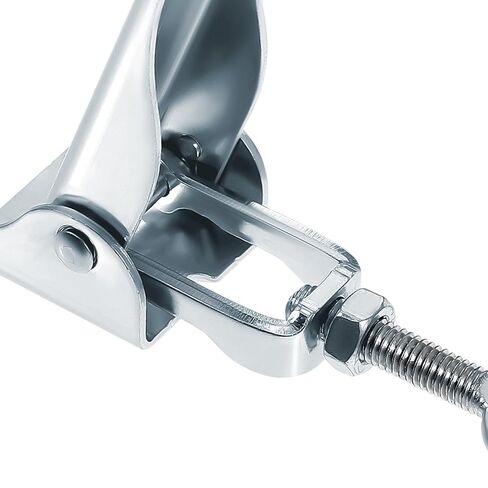 KALLORY Adjustable Mechanical Device Hook Lock with Stainless Steel Material and Reserved Screw Holes, Easy to Install Latch Hook Lock for Mechanical Device Use in Kuwait