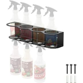4 Spray Bottle Holder Wall Mount Hangable Space-efficient Spray Can Holder Wall Mount Spray Bottle Hanger for Universal for Garage and Home in Saudi Arabia