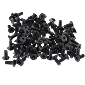 TAODAN 100PCS M3x8mm 12.9 Carbon Steel Countersunk Hexagon Socket Screws Black High Strength Flat Head Bolt Industrial Fastener in Kuwait