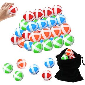 Sticky Balls for Fabric Dart Board,1.33" Non-Toxic Hook and Loop Wiffle Golf Balls,Safe Alternative to Darts for Indoor Outdoor Throwing Play,Party Family Toys with Storage Bag in Kuwait
