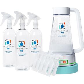 Force of Nature Multi-Purpose Cleaner, Disinfectant & Deodorizer | Kills 99.9% of Germs (Pro Kit (Commercial Use) & 10 Capsules (10mL each)) in Kuwait
