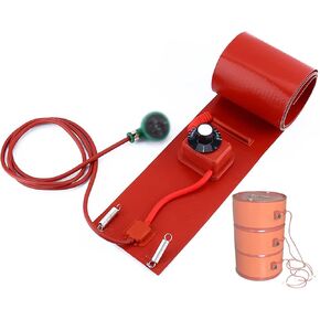 5 Gallon Bucket Heater, 120/220V Silicone Band Drum Heater with Thermostat for(100L 120 * 25CM) in Saudi Arabia