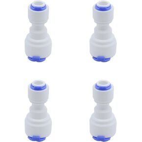 FDXGYH 4 Pcs Quick Straight Connector 1/4 to 3/8 Water Line Adapter Plastic Straight Push Connectors for RO Water Systems Purifiers Filters in Saudi Arabia