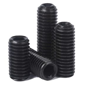 M6-1.0 × 30 مم مجموعة مقابس سداسية سوداء، نقطة كوب مقطوعة الرأس، مسمار مسطح، محرك سداسي داخلي، سبائك فولاذ، 12.9 درجة من الفولاذ الكربوني، خيط خارجي 30 قطعة in Kuwait