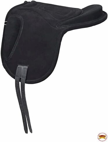 HILASON Western Baretek Bareback Pad Horsemanship Treeless Leather Black | Saddle Riding for Horses in Kuwait