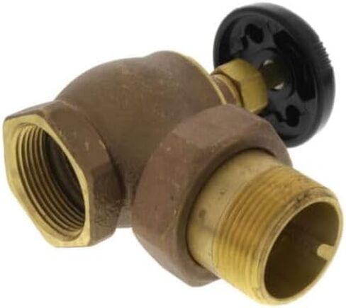 Steam Radiator Valve, Air Vent Temperature Control, 1-1/4" FIP x Male Union, Brass in Kuwait