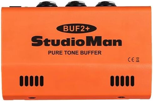 جهاز فاصل مخزن مؤقت من StudioMan BUF2+ - مدخل أحادي 1/4 بوصة، مخرجات 2 × 6.3 مم، تحويل Hi-Z إلى Lo-Z، مؤشر LED للحالة، غلاف معدني لألواح دواسات الجيتار، إعدادات مزدوجة الأمبير، موالفات in Kuwait