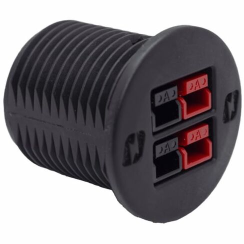 PowerPort-2 لوحة مزدوجة جبل Anderson Powerpole PP15/30/45 طقم موصل 30A مستمر 58VDC غطاء مقاوم للطقس لـ RV Marine Solar Go Box لوحات القيادة in Kuwait