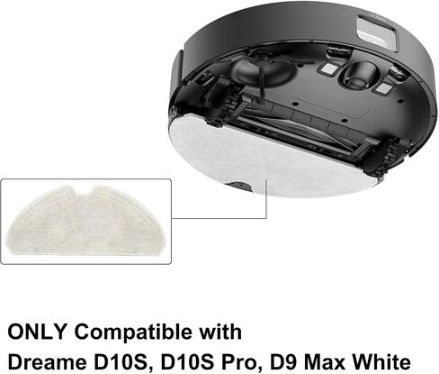 قطع غيار 3 قطع ممسحة، متوافقة مع Dreame D10S، D10S Pro، D9 Max Gen 2، D9 Max White، F9 Pro Robot Vacuum Cleaner Accessories استبدال in Kuwait