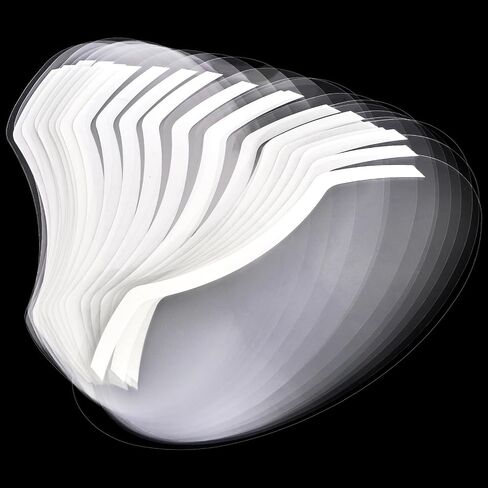 DEAYOU 300 Pcs Microblading Shower Face Shields, Disposable Face Visor Masks, Clear Plastic Makeup Eye Cover Protector for Hairspray, Haircut, Salon Supplies, Eyelash Extensions, Eyelid Aftercare in Kuwait