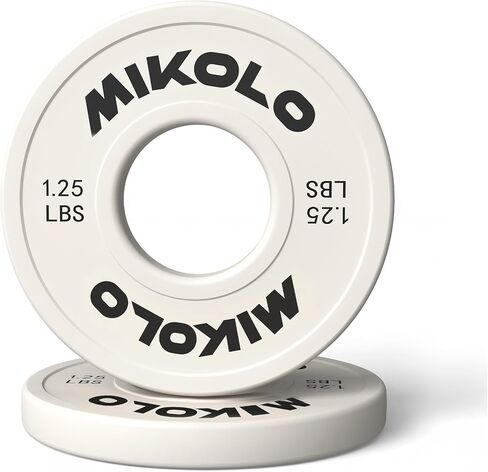 Mikolo تغيير لوحات الوزن 1.25 رطل 2.5 رطل 5 رطل مجموعة لوحات كسور مجموعة لوحات ممتصة للصدمات للتدريب المتقاطع تناسب 2 بوصة من الحديد لوحات وزن تدريب القوة in Kuwait