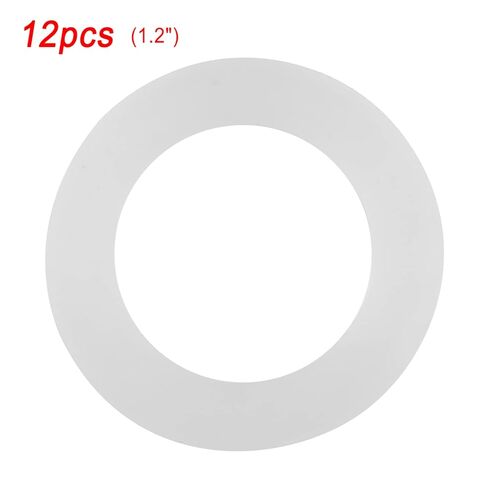 12pcs Silicone Gasket Set, White O Ring Sealing Washers, for Pipe, Water Tap, Sprayer Connection (1.2 inches) in Saudi Arabia