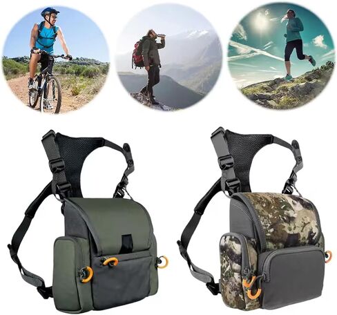 Breathable Binocular Harness with Multi-Pocket, Adjustable Waterproof Chest Pack for Hunting & Outdoor in Saudi Arabia